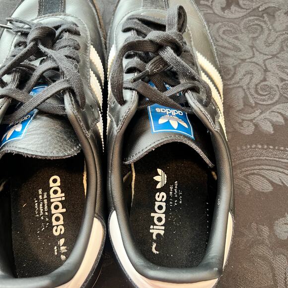 Adidas Samba black and white shoes suede size 9.5 men - Picture 6 of 9